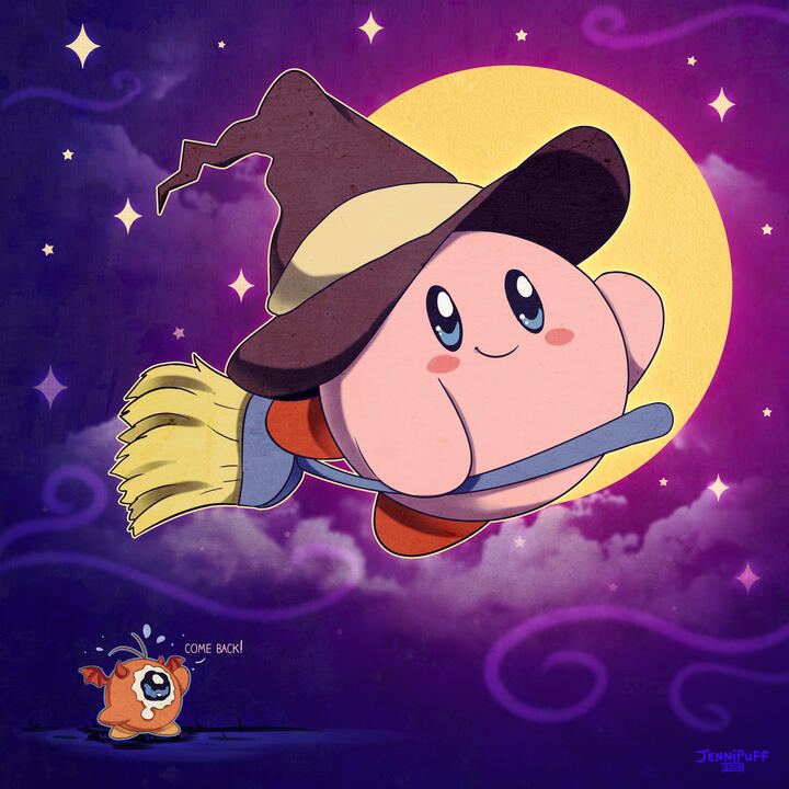 Halloween Kirby and Waddledoo