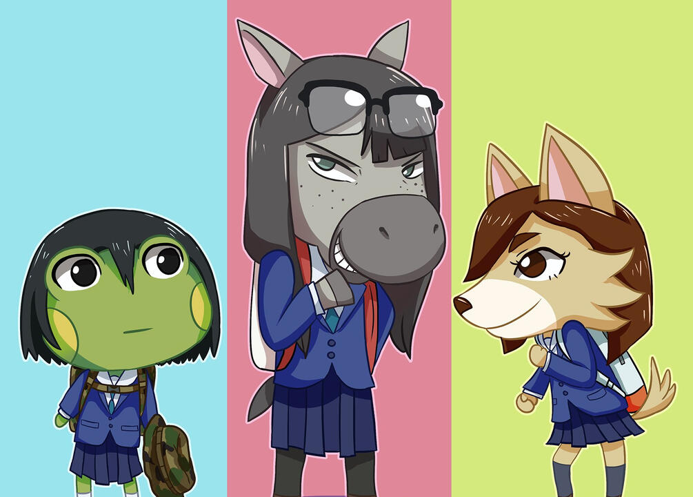 Eizouken x Animal Crossing Crossover
