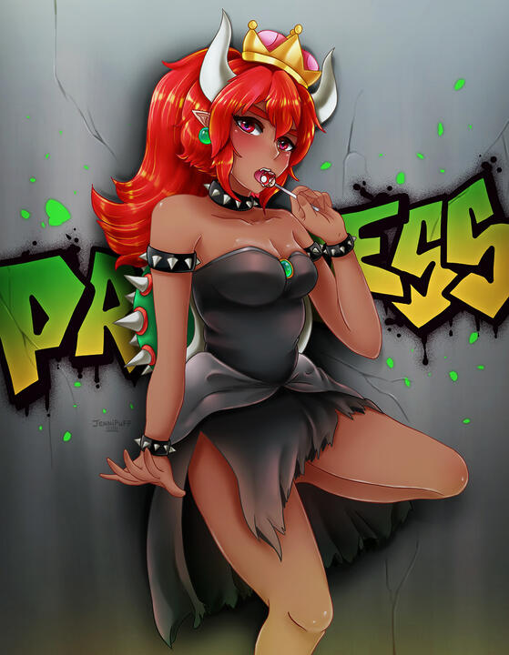 Tan Bowsette