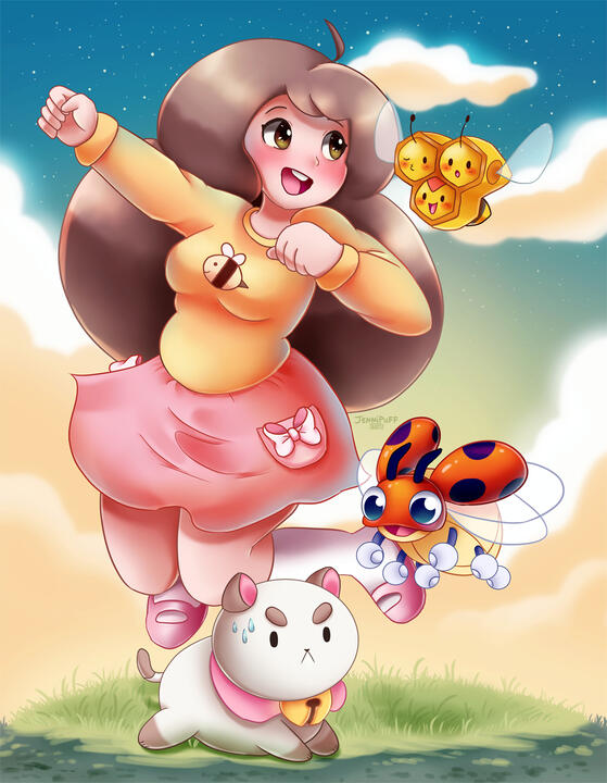 Bee, Puppycat, Combee, Ledyba