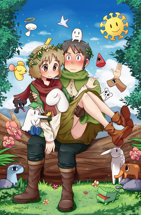 Nichijou Teachers as Druids