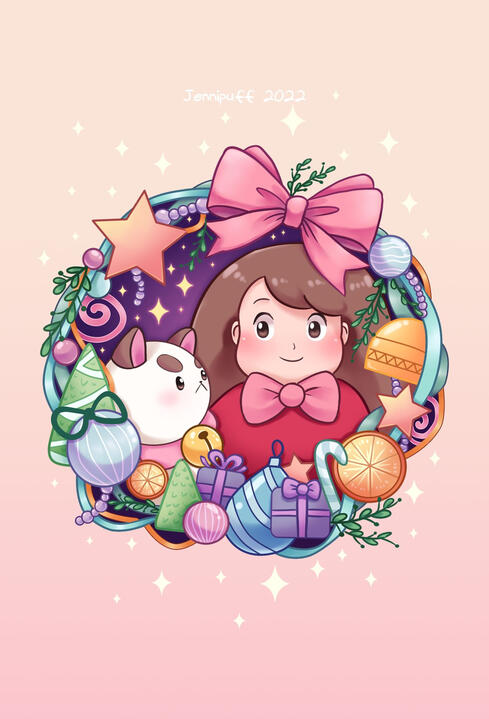 Bee and Puppycat Ornament